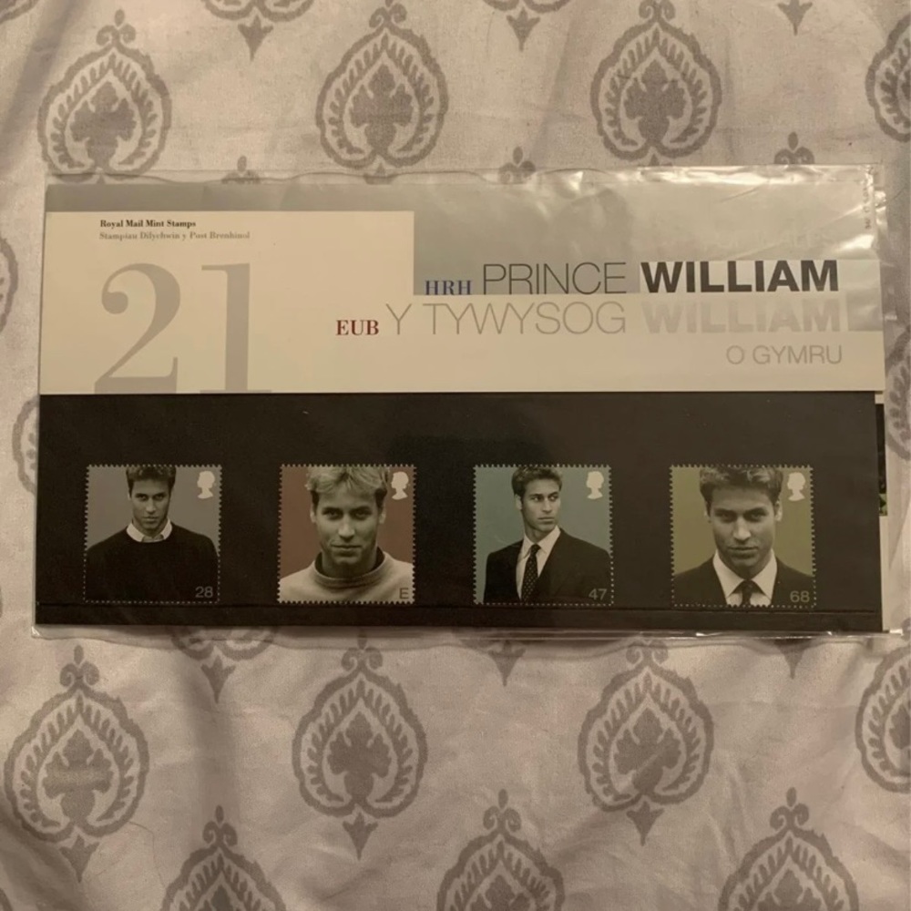 Prince William commemorative stamps